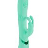 Vive Mimi 10 Function Silicone Rechargeable Triple Motor G-Spot Vibrating and Tapping Rabbit - Green