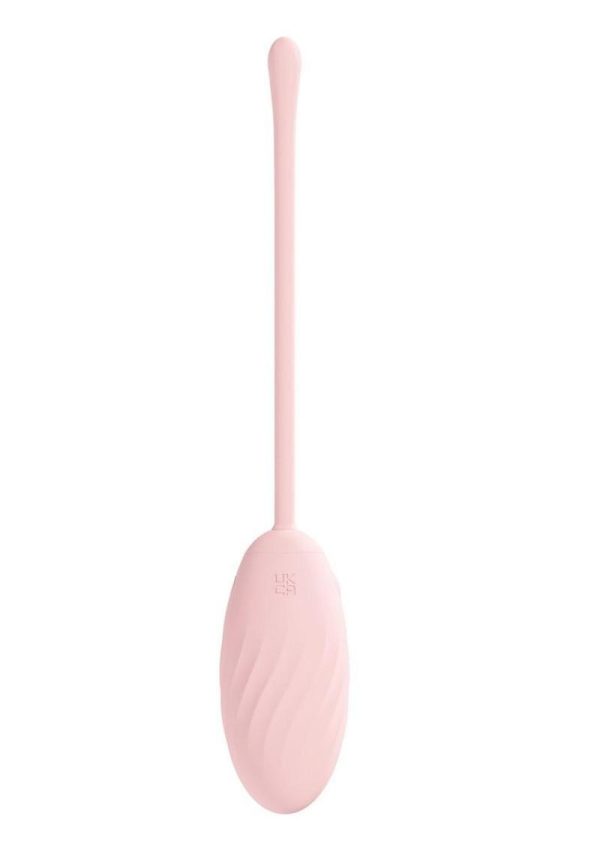 Loveline Felicite 10 Function Silicone Rechargeable Egg Vibe with Remote Control - Pink - Image 3