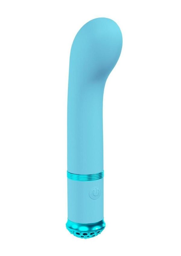 Loveline Cherie 10 Function G-Spot Silicone Rechargeable Vibrator - Blue - Image 3