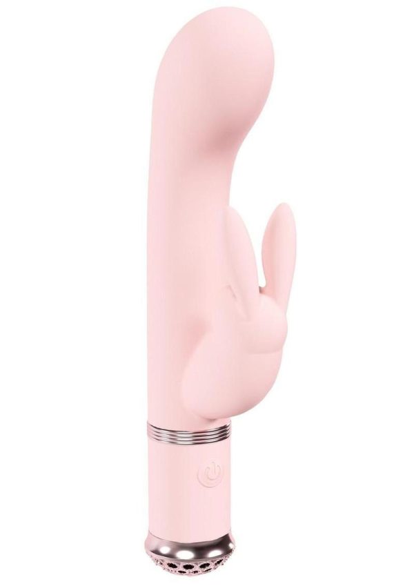 Loveline Belle 10 Function Silicone Rechargeable Rabbit Vibrator - Pink - Image 3
