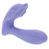 Playboy Lilac Fantasy Rechargeable Silicone Tapping Dual Vibrator with Remote - Purple - Image 3