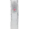 RealRock Vibrating LED Wireless Rechargeable Remote Control Straight Cock 8in - Clear
