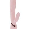Vive Fronda Rechargeable Silicone Triple Motor G-Spot VIbrating and Tapping Leaf Clit Stimulator - Pink - Image 4