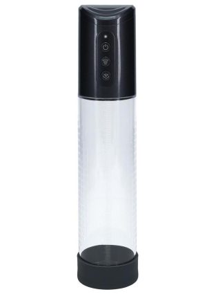 Pumped HyperPump  3 Function Automatic Rechargeable Penis Pump - Gun Metal