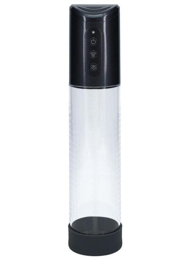Pumped HyperPump  3 Function Automatic Rechargeable Penis Pump - Gun Metal