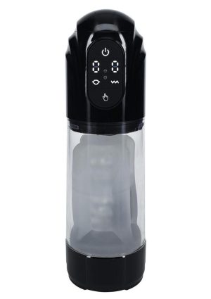 Pumped TechnoThrust 10 Function Rechargeable Automatic Masturbator - Black