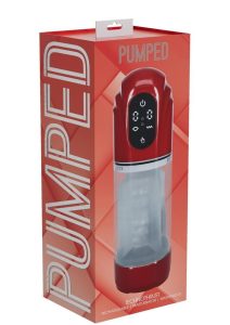 Pumped TechnoThrust 10 Function Automatic Masturbator - Metallic Red