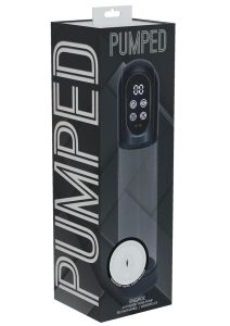 Pumped Engage 6 Function Automatic Rechargeable Penis Pump - Gun Metal
