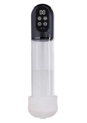 Pumped Engage 6 Function Automatic Rechargeable Penis Pump - Gun Metal