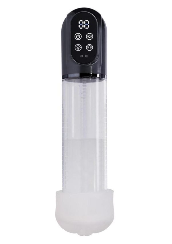 Pumped Engage 6 Function Automatic Rechargeable Penis Pump - Gun Metal