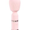 Loveline Velour 10 function Rechargeable Silicone MIni-Wand - Pink