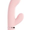 Loveline Mystique 10 Function Rechargeable Silicone Ribbed Rabbit - Pink