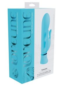 Loveline Tendre 10 function Rechargeable Silicone Rabbit Vibrator - Blue