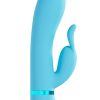 Loveline Tendre 10 function Rechargeable Silicone Rabbit Vibrator - Blue