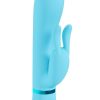 Loveline Tendre 10 function Rechargeable Silicone Rabbit Vibrator - Blue - Image 3