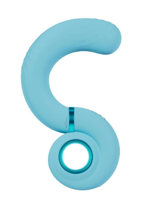 LoveLine Gyre 10 Speed Rechargeable Swirl Vibrator - Blue - Image 3