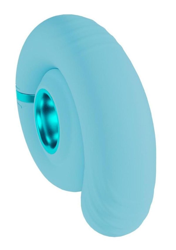 LoveLine Gyre 10 Speed Rechargeable Swirl Vibrator - Blue - Image 4