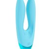 Loveline Amour 10 Function Rechargeable Silicone Dual Motor Vibe - Blue