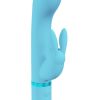 Loveline Belle 10 Function Rechargeable Silicone Rabbit Vibrator - Blue - Image 3