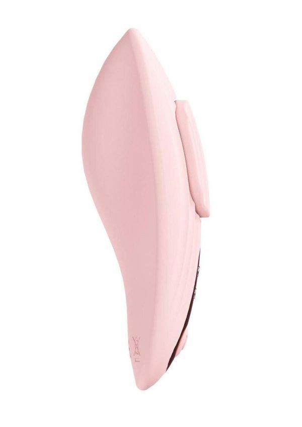 Loveline Celeste Rechargeable Silicone Panty Vibe with Remote - Pink - Image 3