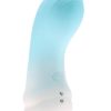 Loveline Mist 10 Function Rechargeable Silicone Finger Vibrator - Blue