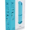 Loveline Luxe 10 Function Mini Lipstick Rechargeable Silicone Vibrator - Blue