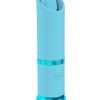 Loveline Luxe 10 Function Mini Lipstick Rechargeable Silicone Vibrator - Blue - Image 3
