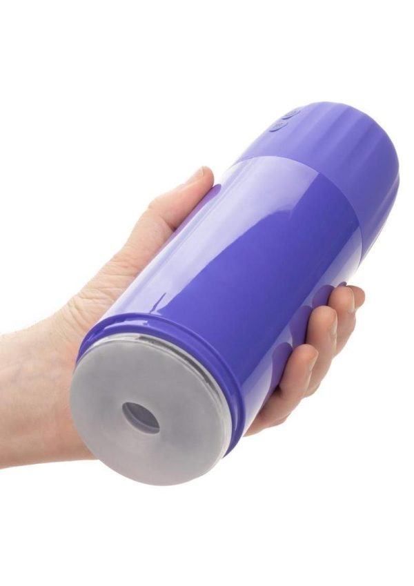 CalExotics Connect Stroker Rechargeable with Vibration and Suction - Purple - Image 3