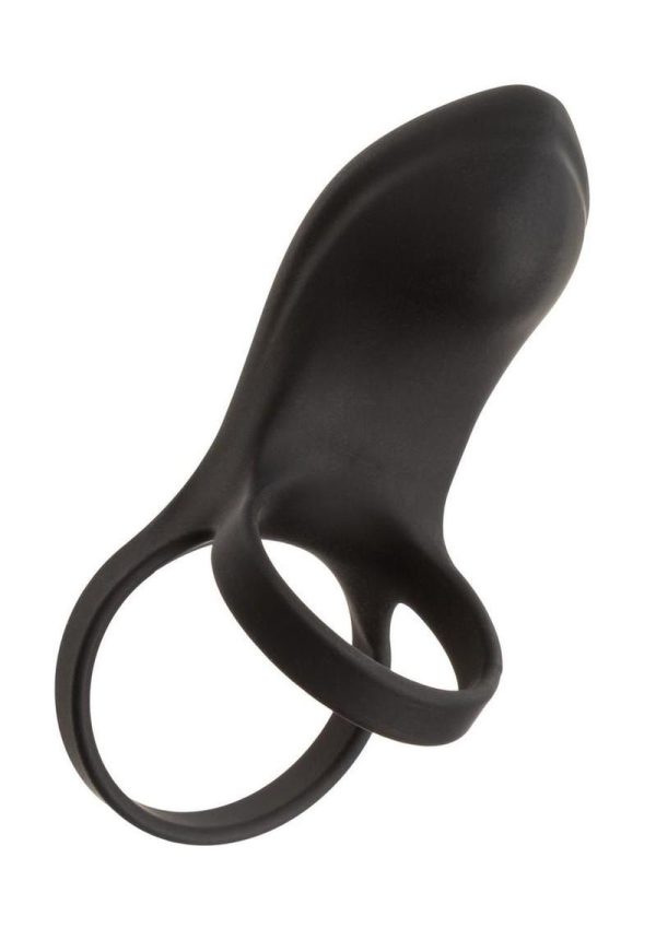 Closer Intimate Rechargeable Ring Feel Silicone Cock Ring - Black - Image 3