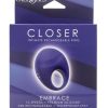 Closer Intimate Rechargeable Ring Embrace Silicone Cock Ring - Purple
