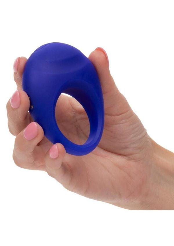 Closer Intimate Rechargeable Ring Embrace Silicone Cock Ring - Purple - Image 3