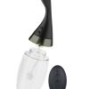 Anal Adventures Platinum Aqua Jet Rechargeable Silicone Anal Douche with Remote - Black/Clear - Image 3