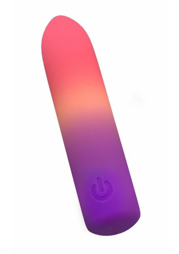 Play With Me Cotton Candy Rechargeable Silicone Bullet - Multicolor - Image 3