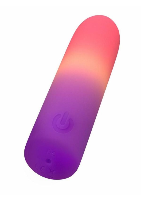 Play With Me Cotton Candy Rechargeable Silicone Bullet - Multicolor - Image 4