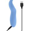Selopa Tender Tickler Rechargeable Silicone Vibrator - Blue - Image 4