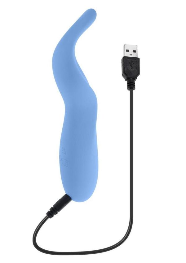 Selopa Tender Tickler Rechargeable Silicone Vibrator - Blue - Image 4
