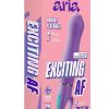Aria Exciting AF Silicone Rechargeable Vibrator - Indigo Blue