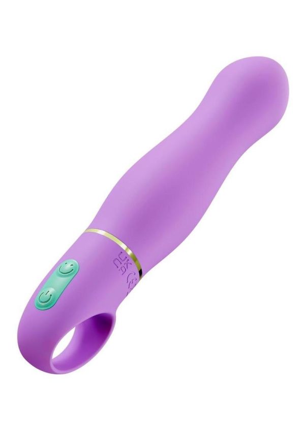 Aria Exciting AF Silicone Rechargeable Vibrator - Indigo Blue - Image 4