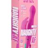 Aria Naughty AF Rechargeable Silicone Vibe - Plum