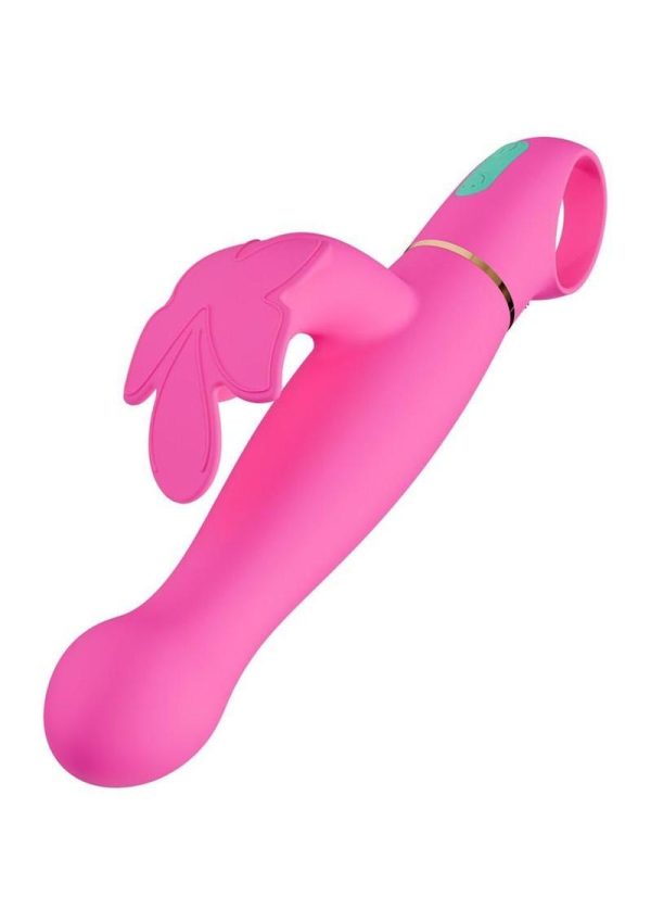 Aria Naughty AF Rechargeable Silicone Vibe - Plum - Image 3