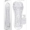 Zero Tolerance Casual Encounter Beaded Pussy Stroker with Vibrating C-Ring - Clear