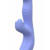 Blush Collection Simone Rechargeable Silicone Tapping Rabbit Vibrator - Blue - Image 3