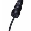 Size Up Ripple Inflatable Silicone Butt Plug 5.5in - Black - Image 3