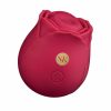 Secret Kisses Rosegasm So Thorny Rechargeable Silicone Vibrator - Red