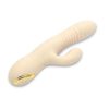 Velvet GoGo All-in-1 Thruster Rechargeable Silicone Dildo - Vanilla
