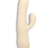 Velvet GoGo All-in-1 Thruster Rechargeable Silicone Dildo - Vanilla - Image 3