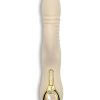 Velvet GoGo All-in-1 Thruster Rechargeable Silicone Dildo - Vanilla - Image 4