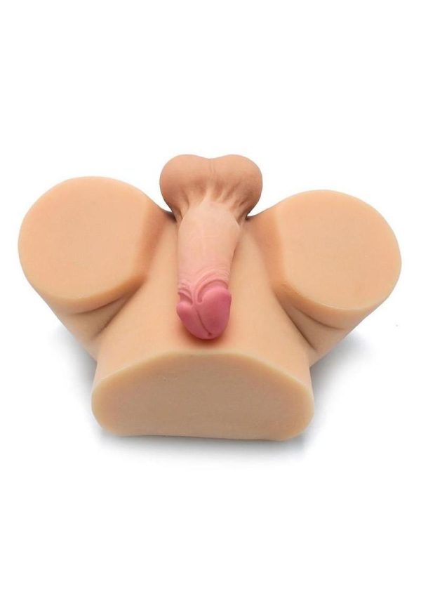 Kiotos Masturbator Silicone Dildo with Pussy and Ass - Vanilla - Image 3