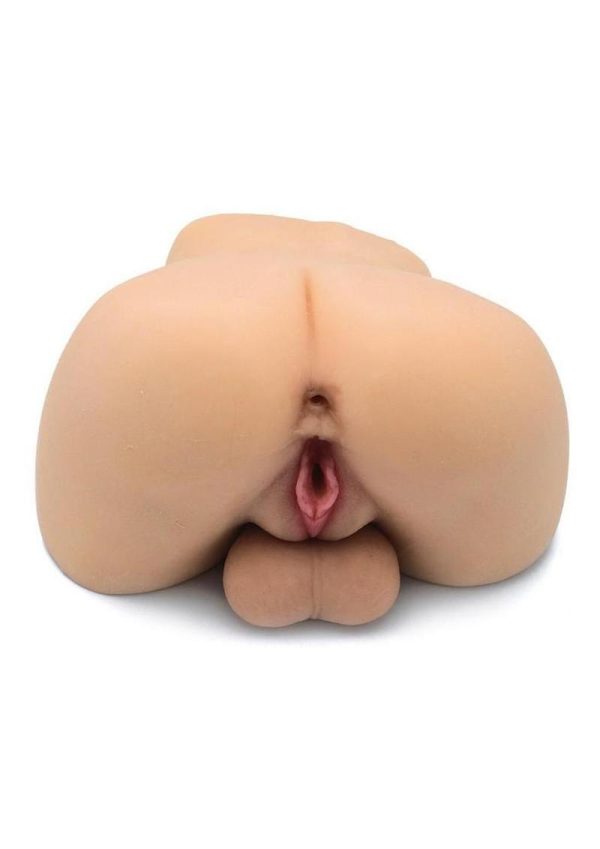 Kiotos Masturbator Silicone Dildo with Pussy and Ass - Vanilla - Image 4