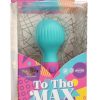 Naughty Bits To The Max Vibrating Rechargeable Silicone Wand - Blue/Pink